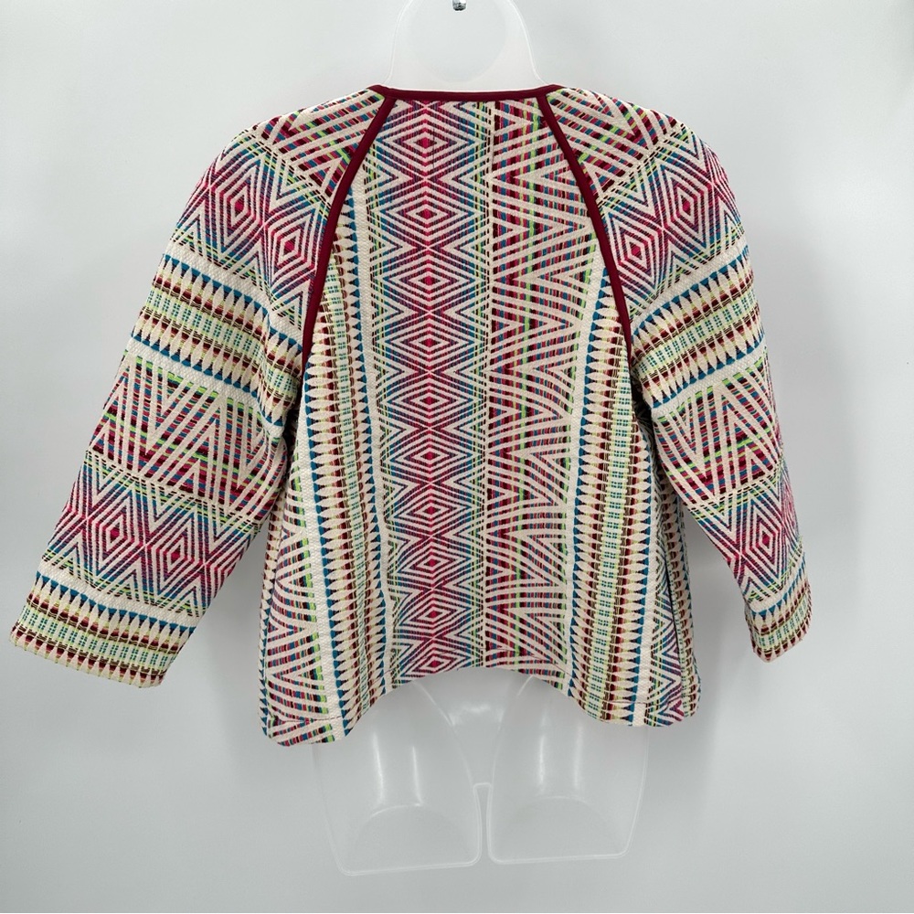 Kut from the Kloth Blazer Jacket Womens S Colorful Tapestry Open Short Length - Picture 3 of 11